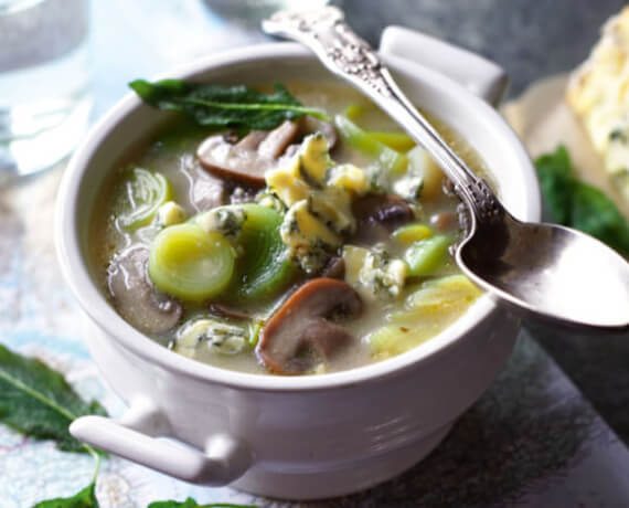 Lauch-Pilz-Suppe