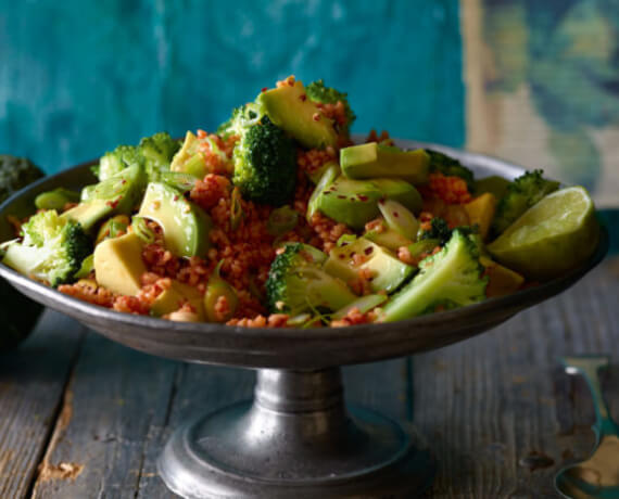 Bulgur-Salat mit Brokkoli und Avocado