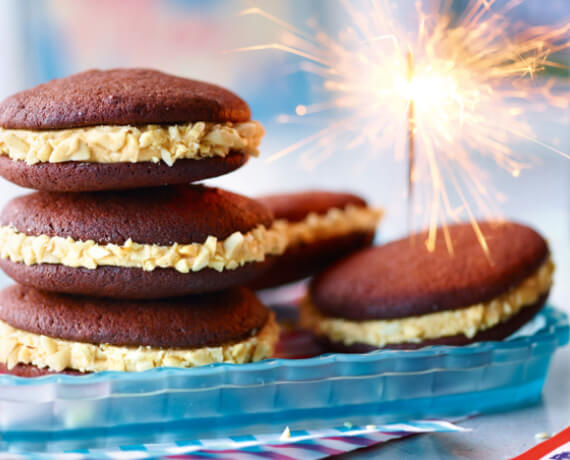 Whoopie Pies mit Erdnussfüllung