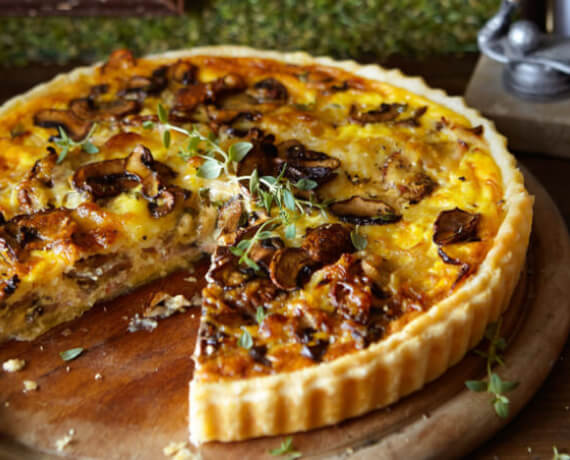 Schinken-Pilz-Quiche