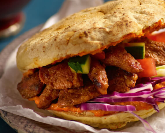 [Schnell &amp; einfach] Döner mit mariniertem Schnitzel und Rotkohl | LIDL ...