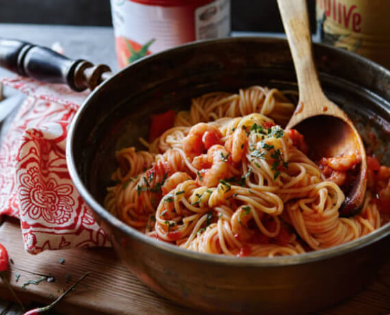 [Schnell &amp; einfach] Spaghetti Garnelen &amp; Tomatensoße | LIDL Kochen