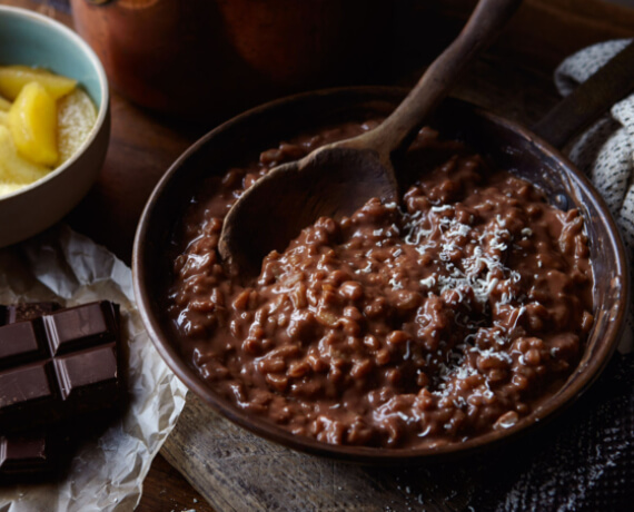 Schoko-Apfel-Risotto