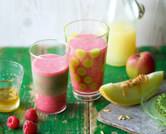 Himbeer-Melonen-Smoothie