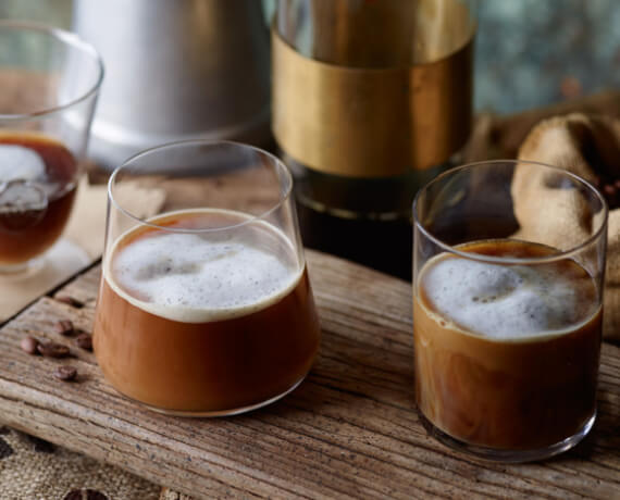 Cold Brew Coffee mit Vanillemilch