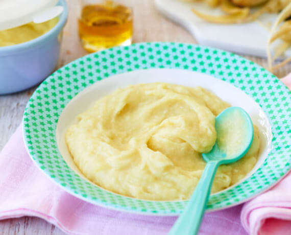 Pastinaken-Kartoffel-Brei mit Hähnchen