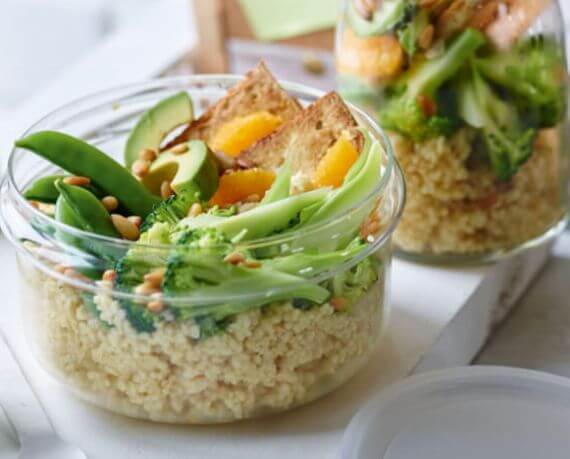 Power Bowl mit Bulgur und Tofu