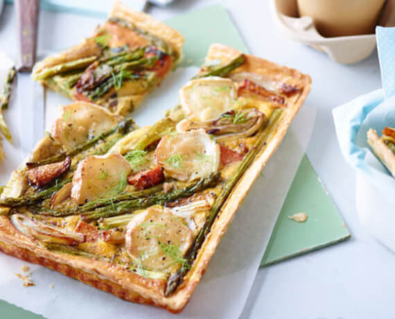 Quiche mit Frühlingsgemüse