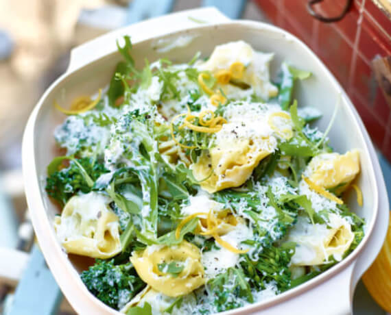 Tortelloni verde (mit Brokkoli und Rucola)