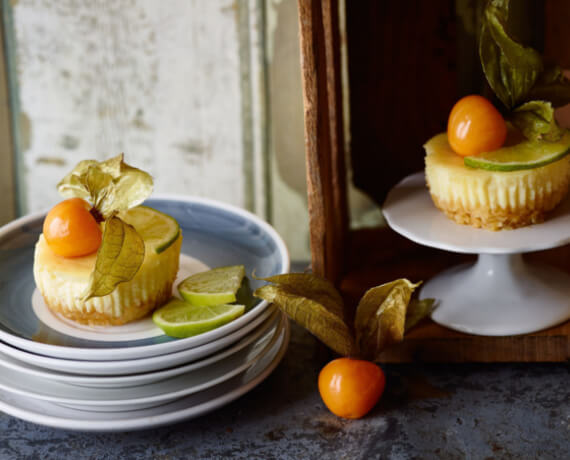 Mini-Limetten-Cheesecakes