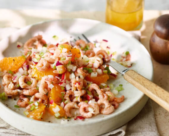 Krabbensalat mit Clementinen