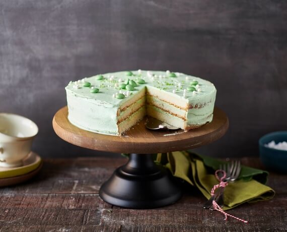 Grüner Kuchen zum St. Patrick's Day