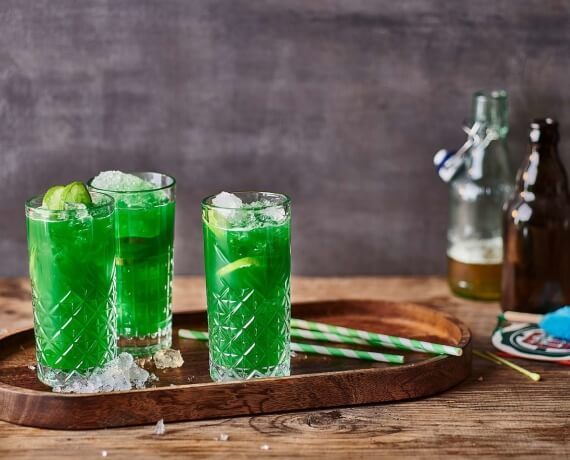 Grüner Cocktail zum St. Patricks Day