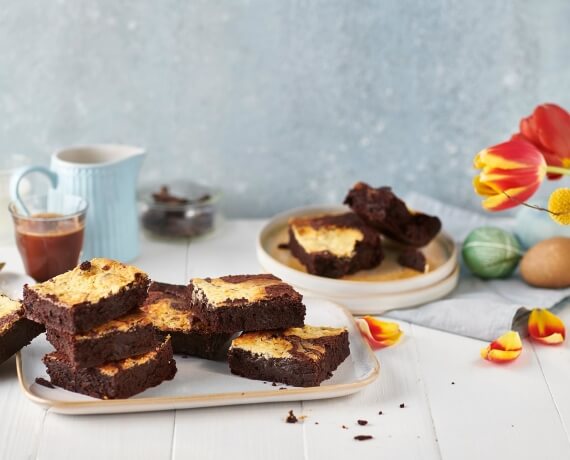 Schoko-Brownies mit Eierlikör