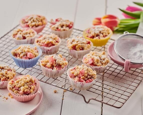 Rhabarber-Streusel-Muffins