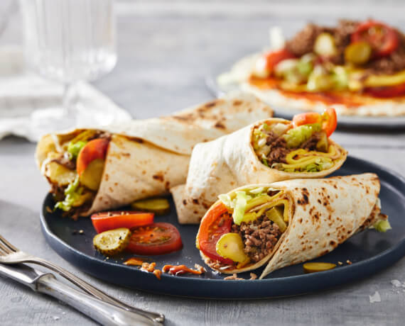 Cheese-Burger-Wrap