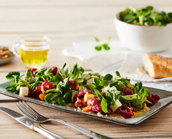 Rote-Bete-Salat mit Schafskäse