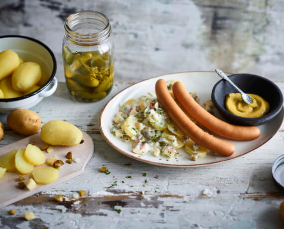 Kartoffelsalat mit Wiener Würstchen