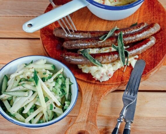 Bratwürste mit Speck-Püree - Rezept | LIDL Kochen