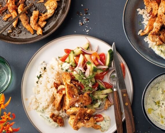 [Schnell &amp; einfach] Gyros vom Hähnchen mit Zaziki | LIDL Kochen