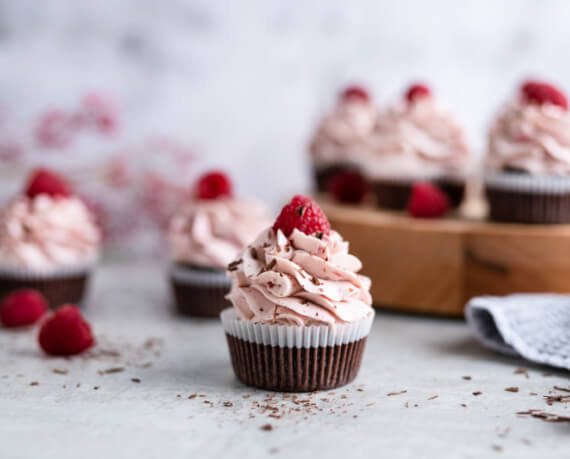 Himbeer-Schokoladen-Cupcakes