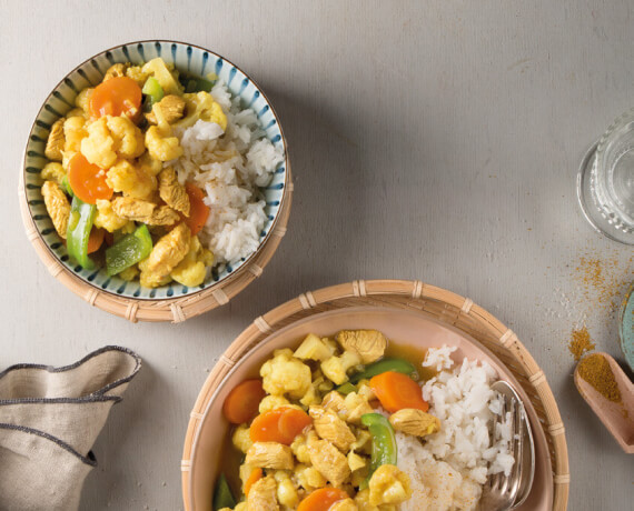 [Schnell &amp; einfach] Blumenkohlcurry mit Pute und Reis | LIDL Kochen