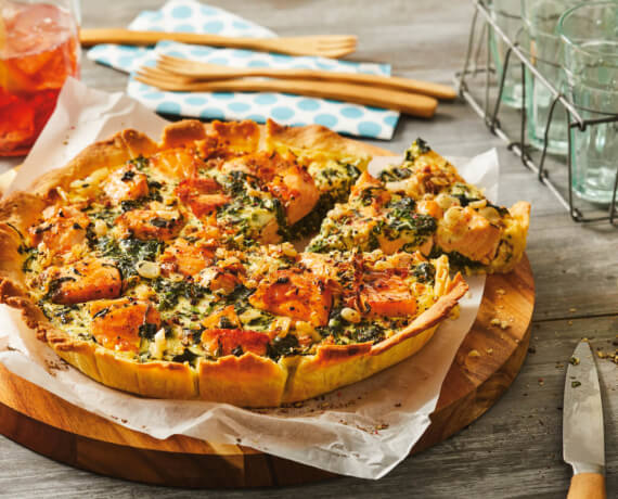 Lachs-Spinat-Quiche