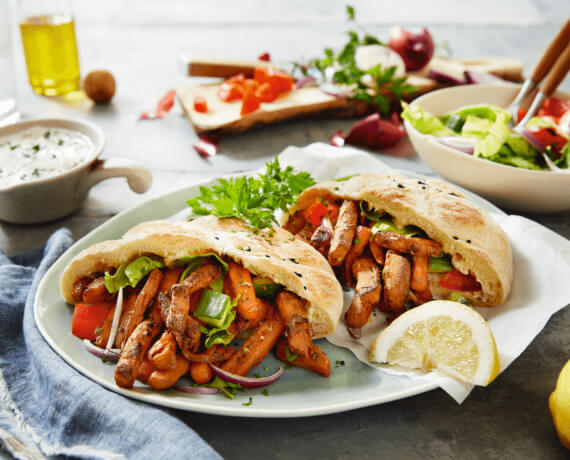 Pita mit veganem Vemondo Gyros