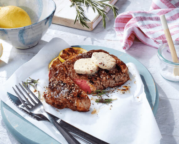 Rumpsteak mit Pfefferbutter