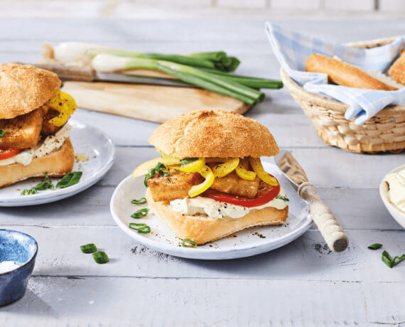 Veggie-Burger mit Tofu