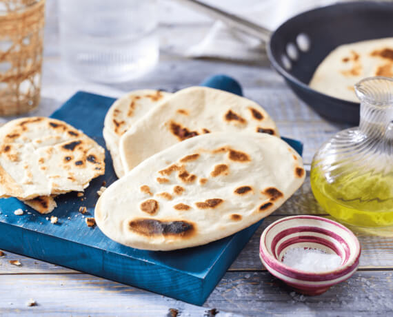 Veganes Naan Brot