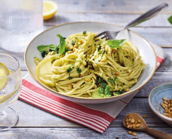 Spaghetti mit Avocadosauce