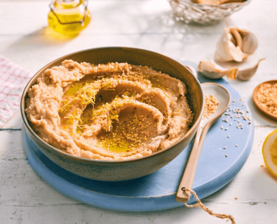 Weiße-Bohnen-Hummus