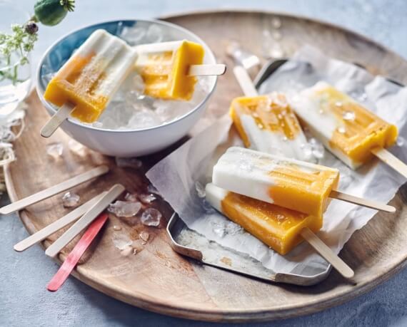 Einfaches Kokos-Mango-Eis