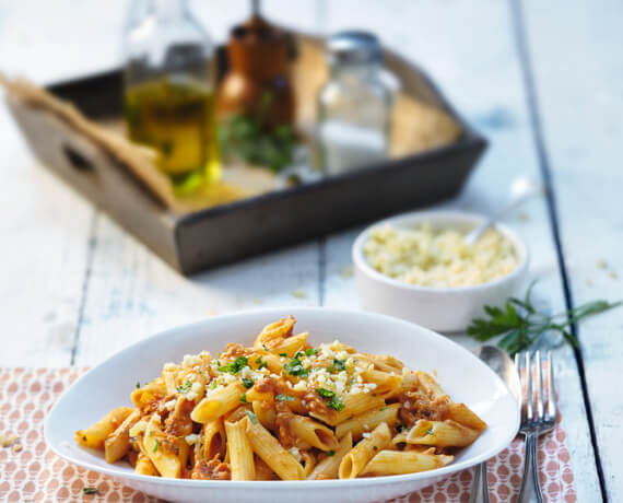 Pasta mit Thunfischsauce