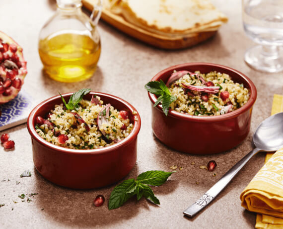 Tabouleh mit Granatapfelkernen