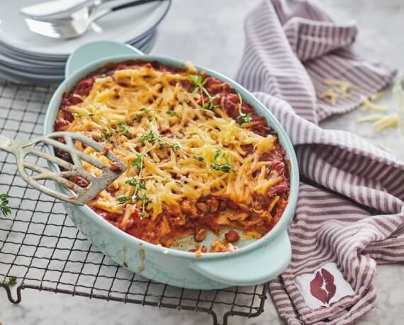 Vegane Lasagne mit Champignons