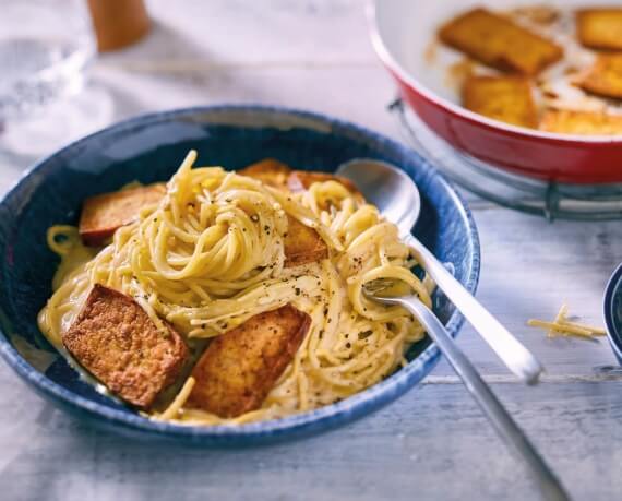 Vegane Spaghetti Carbonara