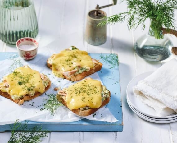 Überbackenes Thunfisch-Sandwich