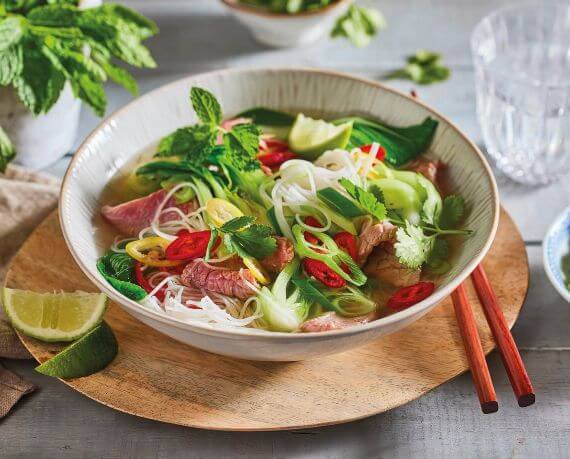 Pho Bo mit Rindfleisch