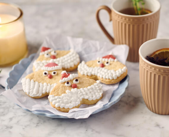 Weihnachtsmann-Plätzchen