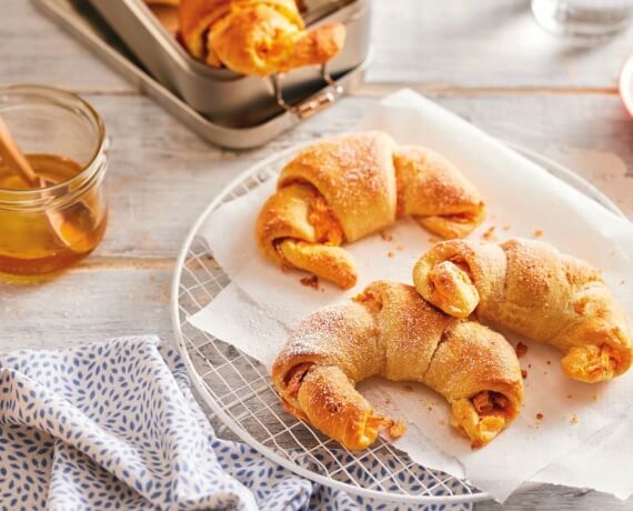 Süßkartoffel-Nuss-Croissants