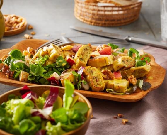 Maultaschen-Apfelsalat