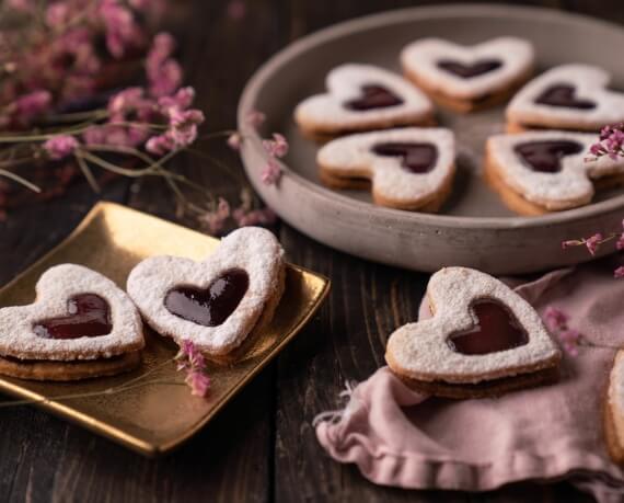 Linzer Plätzchen mit Marmelade