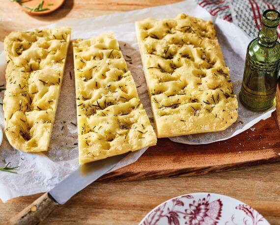 Glutenfreie Foccacia mit Rosmarin