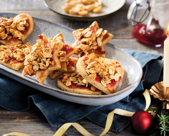 Dinkelplätzchen mit Streuseln