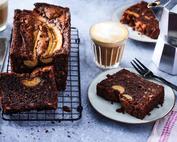 Bananenbrot mit Schokolade