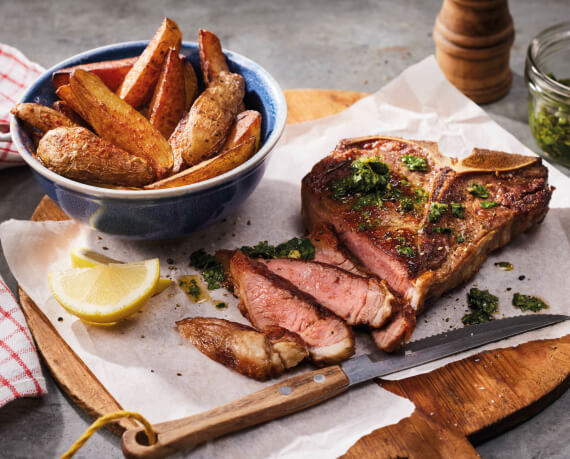 T-Bone-Steak vom Kalb mit Gremolata