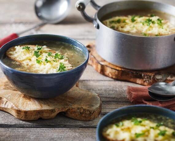 Vegane Französische Zwiebelsuppe