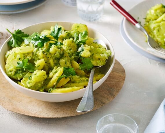 Kartoffelsalat mit Petersiliendressing